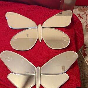 Pottery Barn Butterfly mirror Decor Set